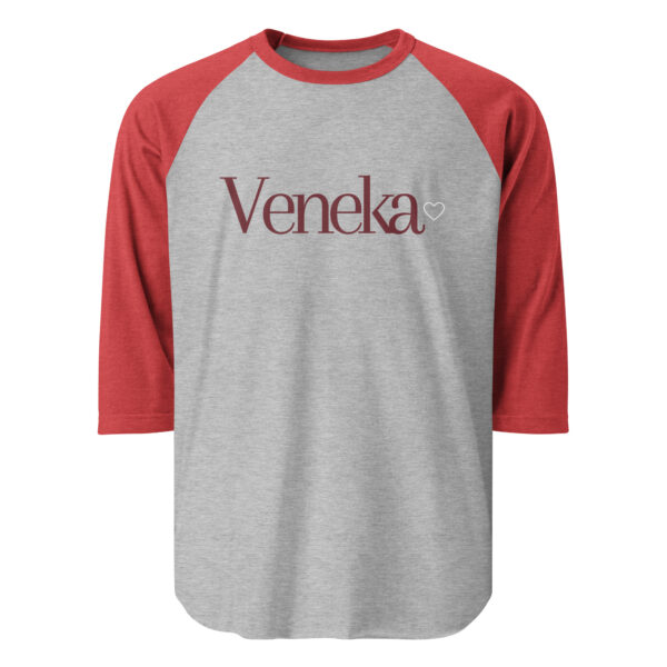 3/4 Sleeve Shirt - Veneka BB Gray and Red - Image 2