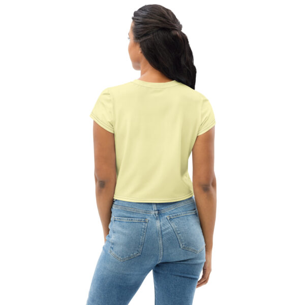 Crop Tee - Waves (Yellow) - Image 5