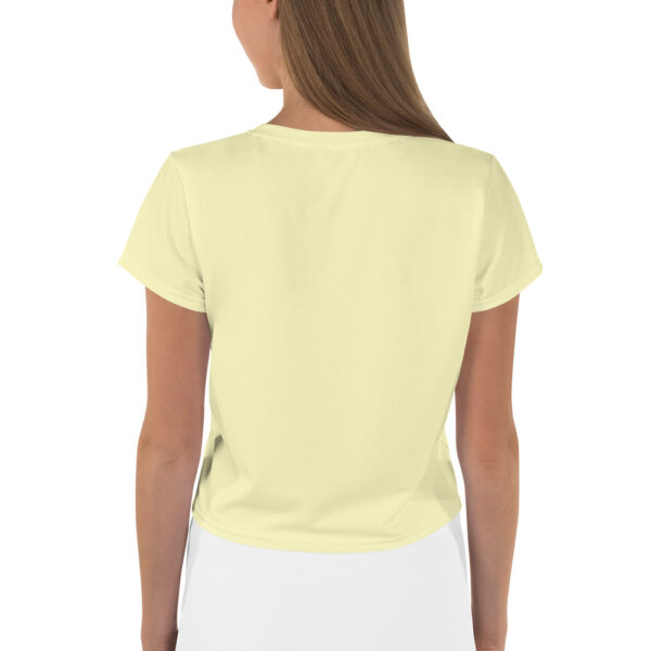 Crop Tee - Messy Hair Don't Care Yellow - Image 5