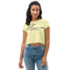 Crop Tee - Waves (Yellow)