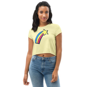 Crop Tee - Yellow Star