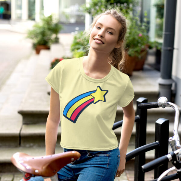 Crop Tee - Yellow Star - Image 4