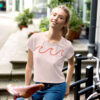 Crop Tee - Pink Waves - Image 4