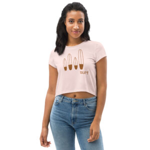 Crop Tee - Surfboards