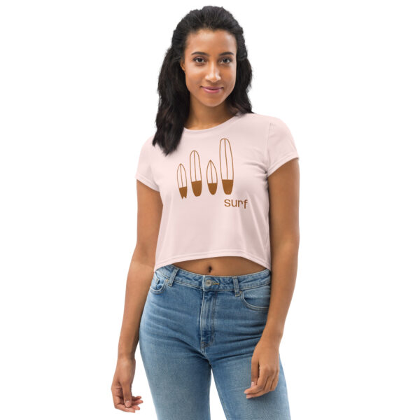 Crop Tee - Surfboards