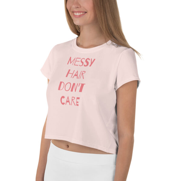 Crop Tee - Messy Hair Don't Care - Image 6
