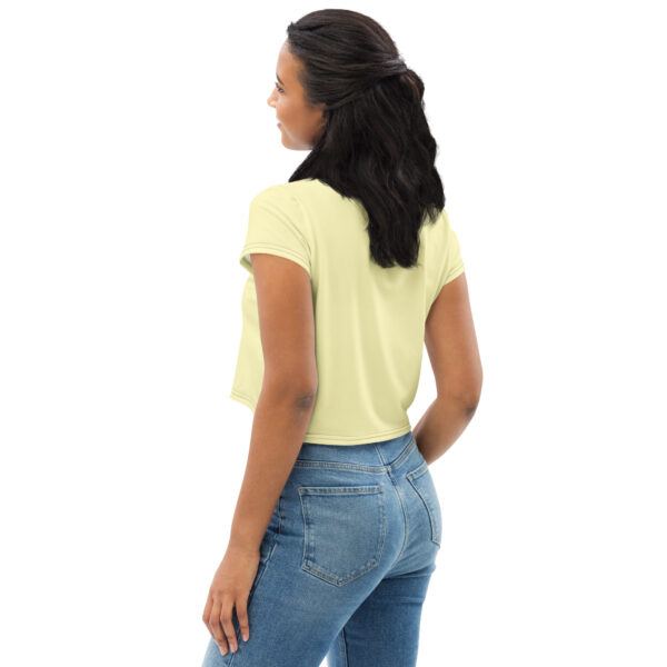 Crop Tee - Waves (Yellow) - Image 6