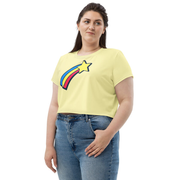 Crop Tee - Yellow Star - Image 2