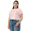 Crop Tee - Pink Waves - Image 2