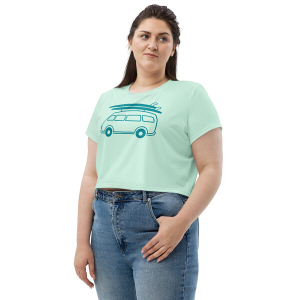 Crop Tee - Let's Go Surf - Image 3