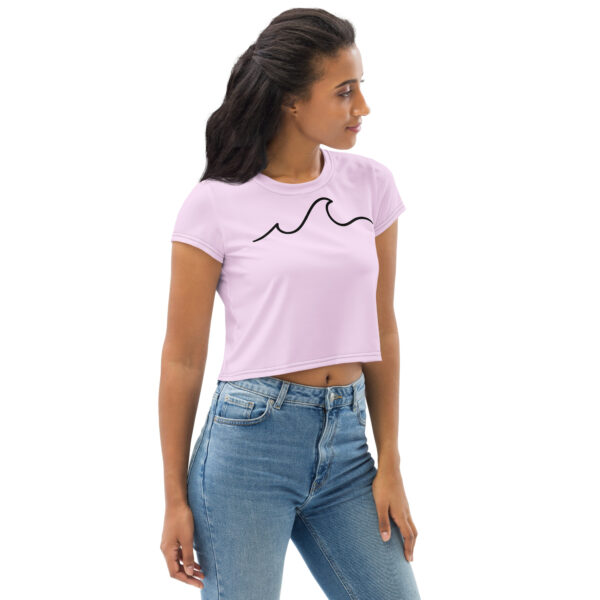 Crop Tee - Pink Water - Image 7