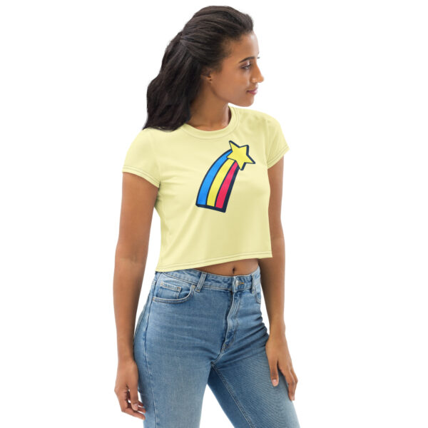 Crop Tee - Yellow Star - Image 7