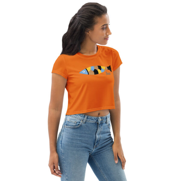 Crop Tee - Coral - Image 7