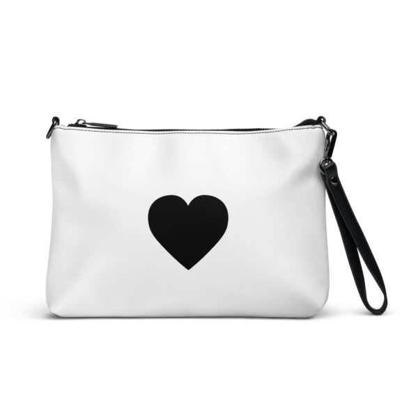 Crossbody bag - Heart Black and White