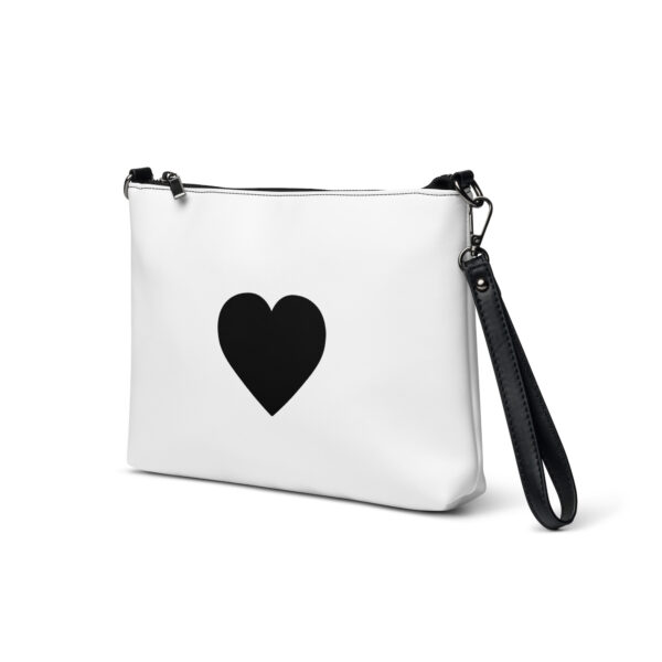 Crossbody bag - Heart Black and White - Image 5