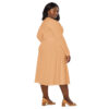 Dress Long Sleeve Midi - Coral - Image 3