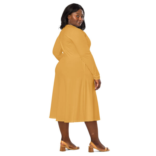 Dress Long Sleeve Midi - Yellow Reef - Image 3