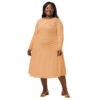 Dress Long Sleeve Midi - Coral - Image 2
