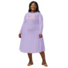 Dress Long Sleeve Midi - Purple Reef - Image 2
