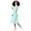 Dress Long Sleeve midi - Aqua - Image 5