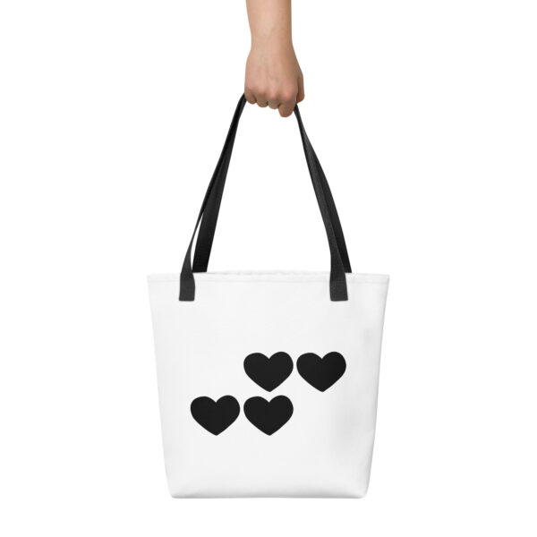 Tote bag - Black Hearts - Image 5