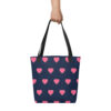 Tote bag - Pink Hearts - Image 2