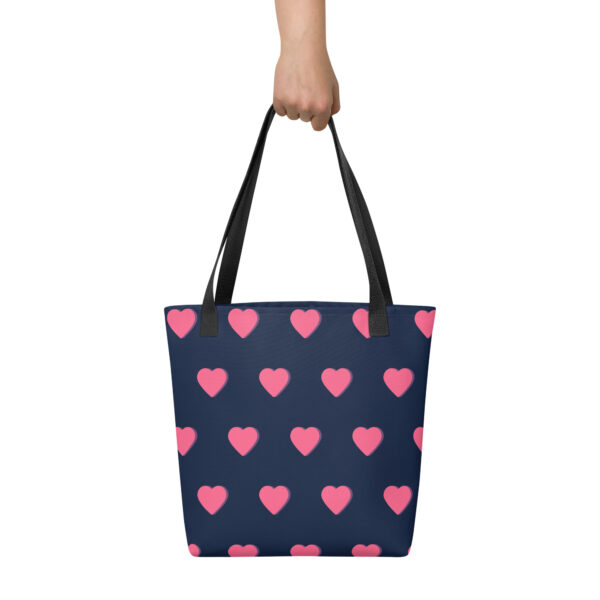 Tote bag - Pink Hearts - Image 2