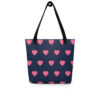 Tote bag - Pink Hearts - Image 3