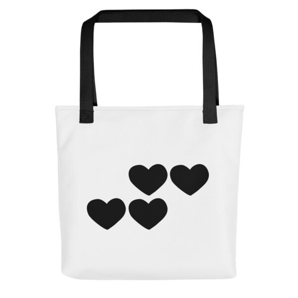 Tote bag - Black Hearts - Image 2