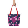 Tote bag - Purple Hearts - Image 4