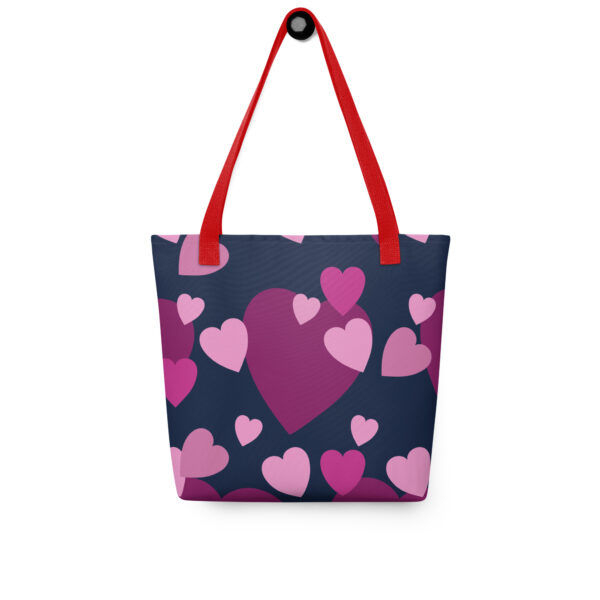 Tote bag - Purple Hearts - Image 5