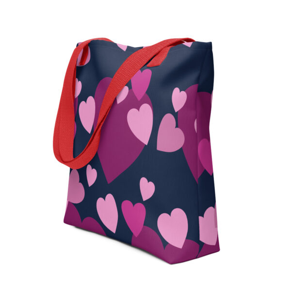Tote bag - Purple Hearts - Image 8