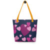 Tote bag - Purple Hearts - Image 7