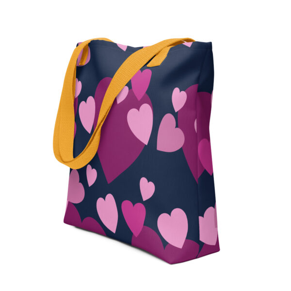 Tote bag - Purple Hearts - Image 9