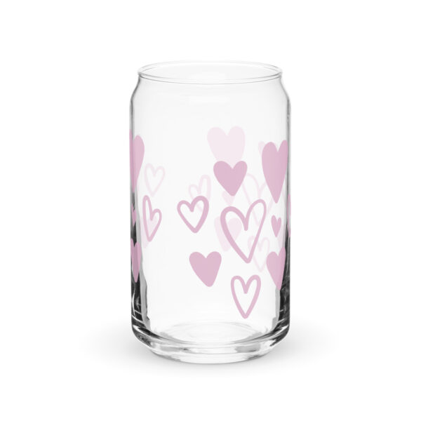 Can-shaped glass - Pink Hearts - Image 7