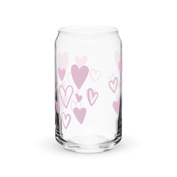 Can-shaped glass - Pink Hearts - Image 8