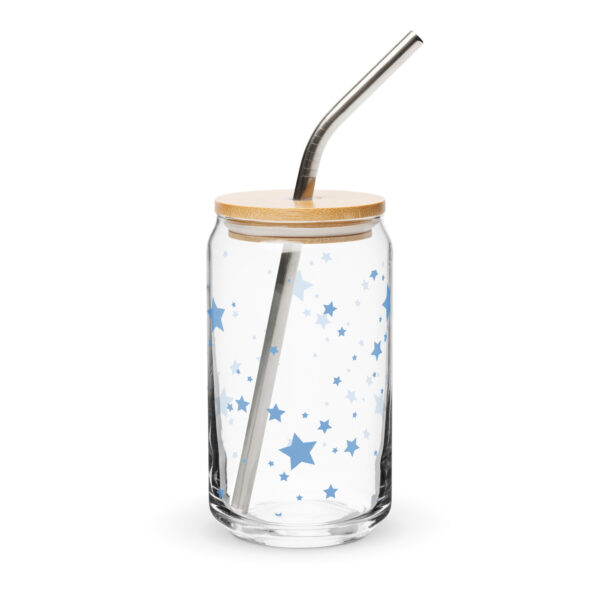 Can-shaped glass - Blue Stars - Image 3