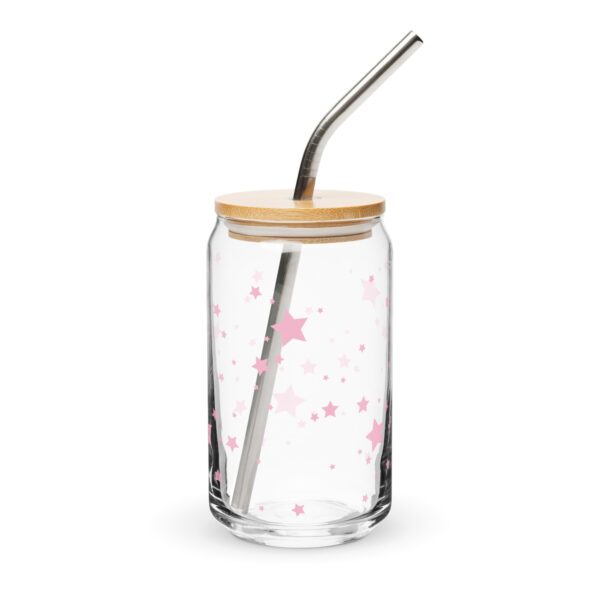 Can-shaped glass - Pink Stars - Image 4