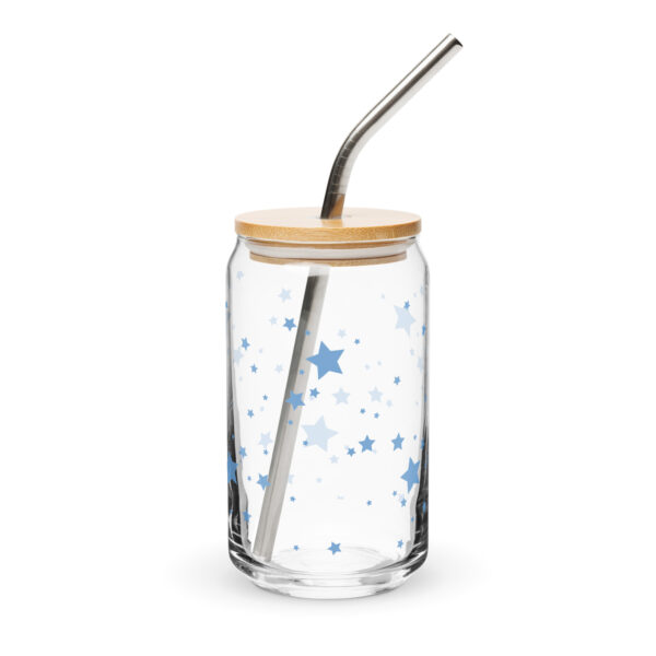 Can-shaped glass - Blue Stars - Image 4
