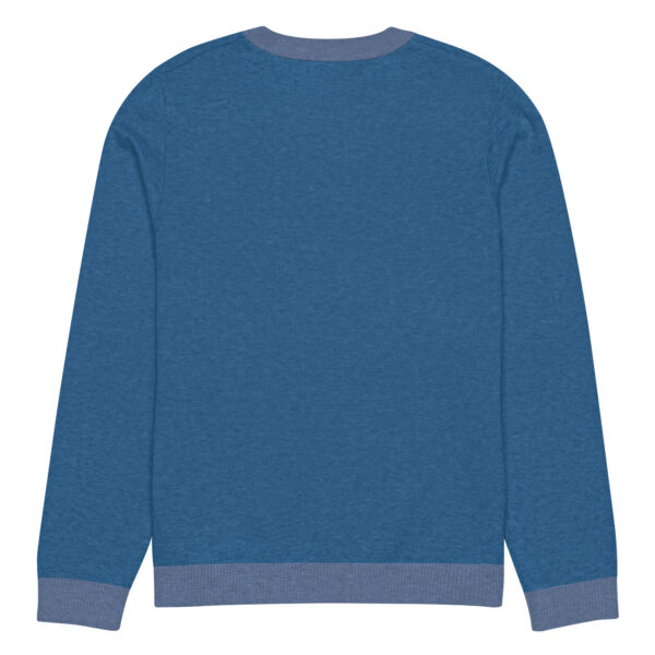 Knitted crew neck sweater Unisex - Blue Kiss - Image 8