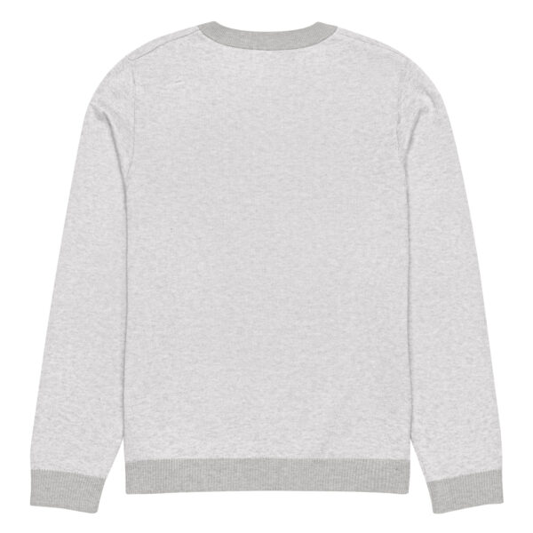 Knitted crew neck sweater Unisex - Dentistry Red and Gray - Image 8