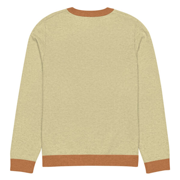 Knitted crew neck sweater Unisex - Yellow Sea - Image 8