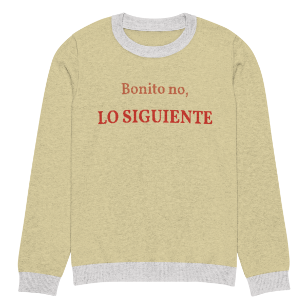 Knitted crew neck sweater Unisex - Bonito No - Image 7