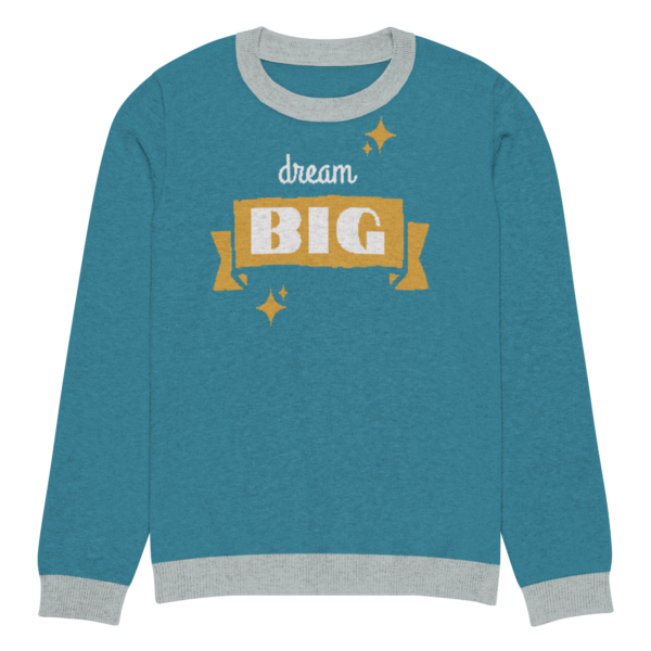 Knitted crew neck sweater Unisex - Dream Big - Image 7