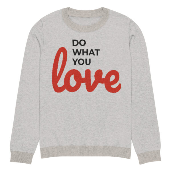Knitted crew neck sweater Unisex - Do What You Love - Image 7