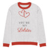 Knitted crew neck sweater Unisex - You are My Lobster - Image 7
