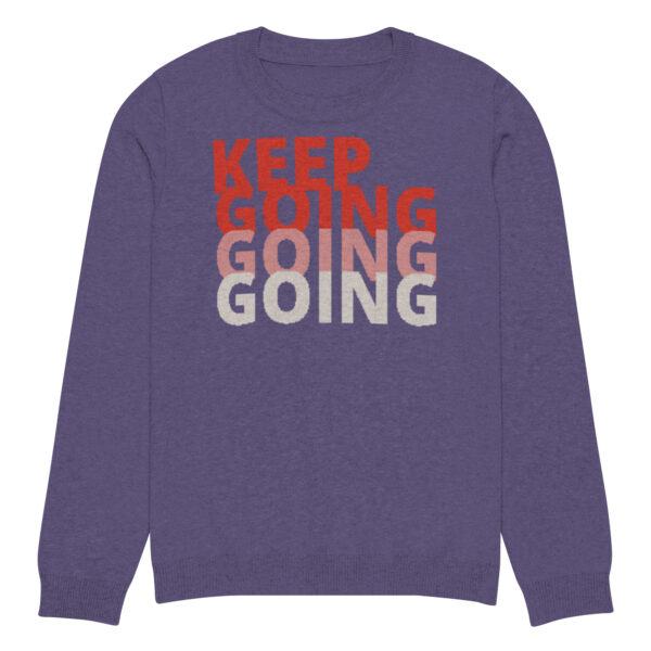 Knitted crew neck sweater Unisex - Keep Going - Image 7