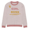 Knitted crew neck sweater - Girl Boss - Image 7