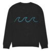 Knitted crew neck sweater Unisex - Waves - Image 7