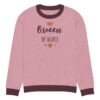 Knitted crew neck sweater - Queen of Hearts - Image 7